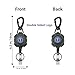 EMS, EMT, Paramedic/Medic Heavy Duty Medical Badge Reel Star of Life. 360° Swivel Carabiner Clip. 32.5” Steel Cable/Rope with Key Ring & ID Strap. 8 oz Weight