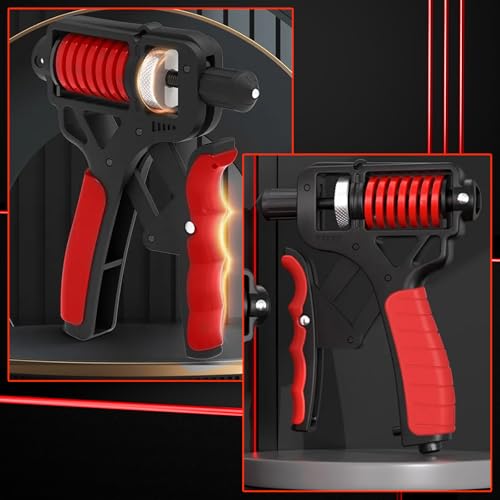 Hand Grip, Fortalecedores de Mano, Ejercitador de Manos Resistencia Ajustable 5-100 kg, Fortalecedor de Agarre de Mano, Antebrazos Fortalecer para Entrenar Agarre, Fuerza Dedos, Muñeca - Imagen 4