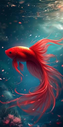 Pintura acrilica sin marco en lienzo x-140 de gran formato con oceano