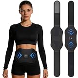 WZREZ FDA Cleared ABS Stimulator Muscle Toner, Ab Machine, Fitness Workout Equipment for Women and Men (Black Blue)