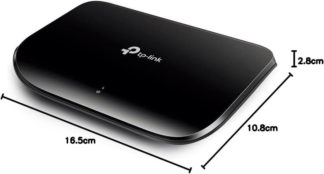 TP-Link TL-SG1005D - Switch Ethernet Gigabit de 5 Puertos (10/100/1000 Mbps), Plug & Play, Sin Configuración, Bajo Consumo Energético, Silencioso y Compacto, Hub Ethernet , Diseño aerodinámico