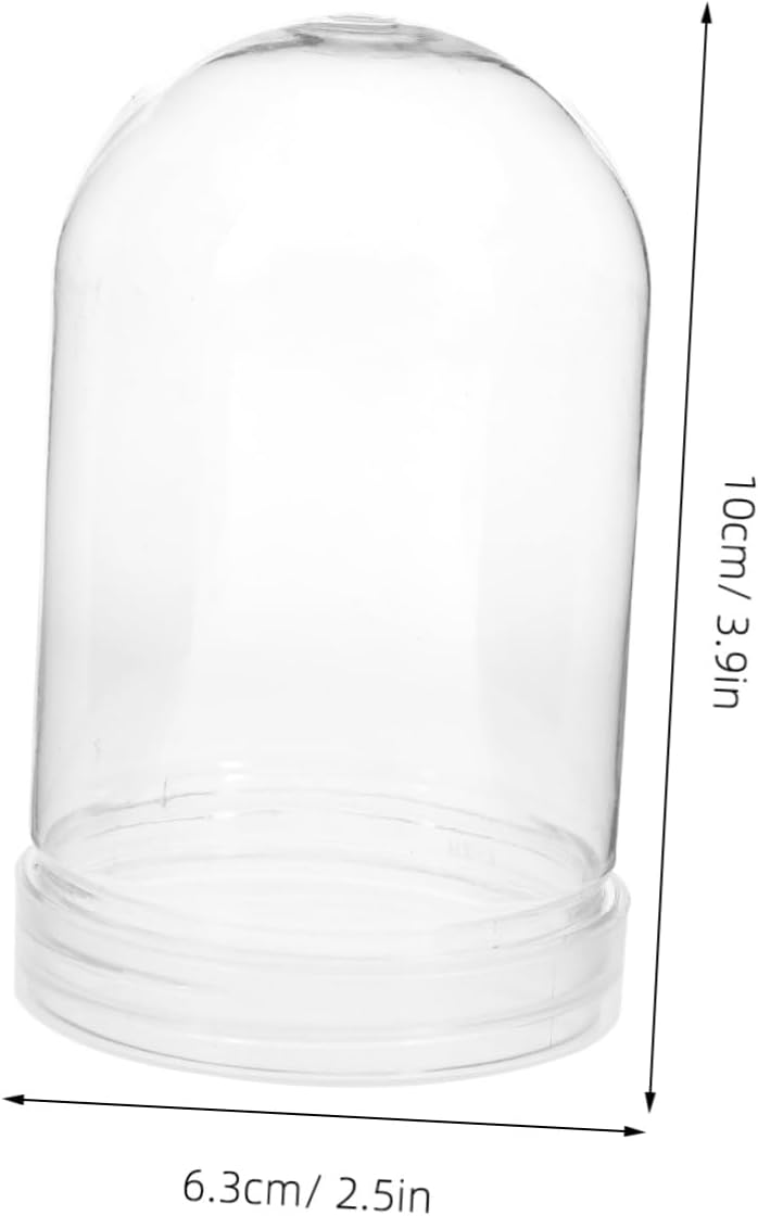Cabilock 30pcs Clear Empty Snow Globes DIY Craft Props for Holiday Decorations Lightweight Pet Material for Creative Projects