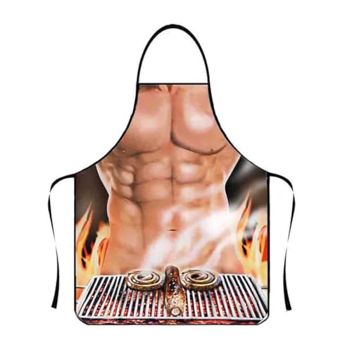 MIRKUZI Tabliers pour barbecue,cuisine hommes Drôle Tablier de barbecue pour hommes Drôle de cuisine Drôle de tablier pour hommes Bbq Party Tablier adulte,tablier humoristique,cadeau rigolo