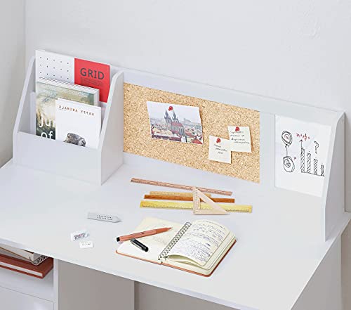 Utex Kids Study Desk With Chair, Wooden Children School Study Table With Hutch And Chair For 3-8 Years Old, Student's Study Computer Workstation & Writing Table For Home School Use #TOP6