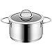 Produktbild WMF Vignola Kochtopf, hoch 20cm, Glasdeckel, Fleischtopf 3,3l, Cromargan Edelstahl poliert, Topf Induktion, beschichtet