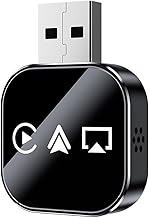 2026 Upgrade 3 in 1 Wireless Carplay Mirror Link Adapter for iPhone/Apple/Android Phone to Car Screen, Auto Connect, Dual 2.4/5GHz WiFi and Bluetooth 5.0, Wired to Wireless(for iPhone,1pc)