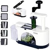 culinus 2-in-1 Gemüseschneider & Spiralschneider (spülmaschinenfest) - praktischer Küchenhelfer mit 2 Funktionen zum Schneiden von Gemüse & Obst