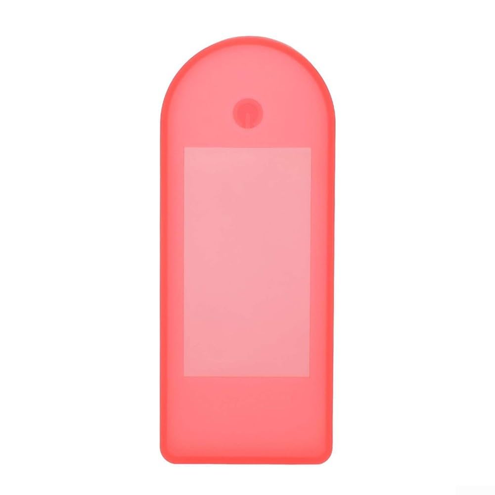 Funda protectora de silicona para Xiaomi Electric Scooter 4, cubierta de panel de scooter negro y rojo, Lite y 2ª generación, cubierta de pantalla de medidor, negro (rojo)