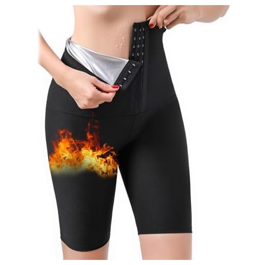 Pantaloni Sauna Dimagranti Donna Pantaloncini da Sauna,Leggings Anticellulite Vita Alta,Fitness Legging Effetto Sauna,Pantaloni di Perdita di Peso,Leggins Dimagranti Hot Thermo Shaper per Fitness