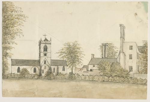 Cuadro en lienzo clásico de SERENDIPITP, pintura Iglesia de Lapley por Stebbing Shaw de 60x90cm