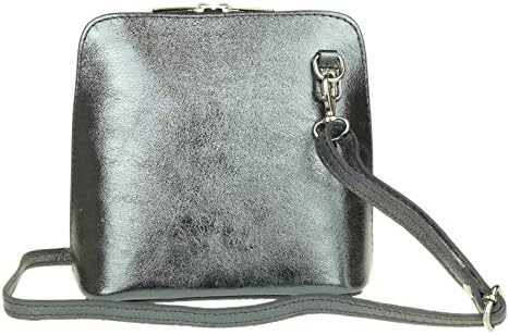 Craze London Genuine Vera Pelle Women Cross body Italian Leather Small Mini Shoulder Bag Handbag