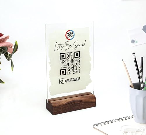 Scannable QR Code Sign | Printed Acrylic Sign | | Let's Be S