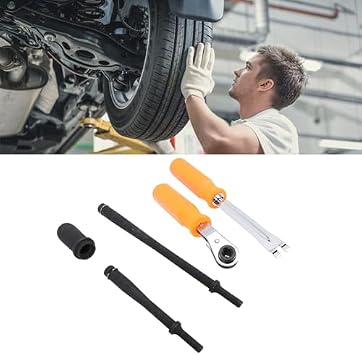 EVGATSAUTO Anchor Pin Bushing Driver Set 7 Inch and 11-1/2 Inch for 1-3/8 Truck Trailer Anchor Bushings and Stuck Pins, Including Automatic Slack Adjuster Release Tool 29450 29090