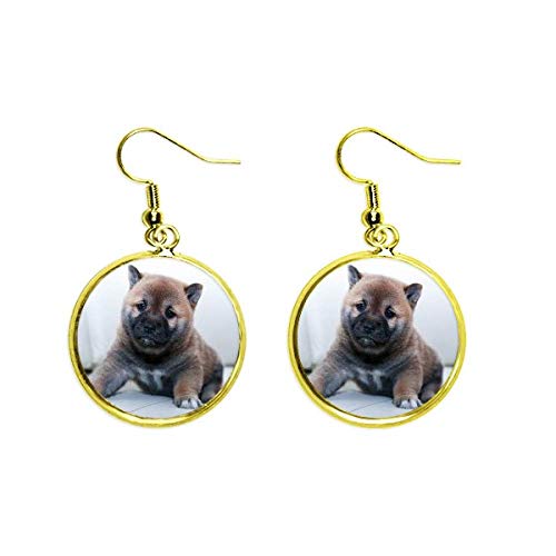 Pendientes de perro Pippy dorados ideales para lucir en tus paseos y eventos diarios