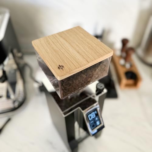 Eureka Mignon Accessories. Wooden Hopper Lid - Oak for Eureka Mignon Coffee Grinders - Thumbnail 2