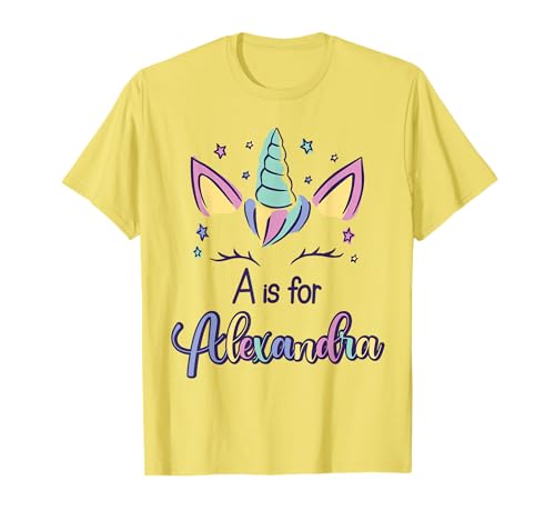 First Name Alexandra Personalized A Is For Alexandra T-Shirt