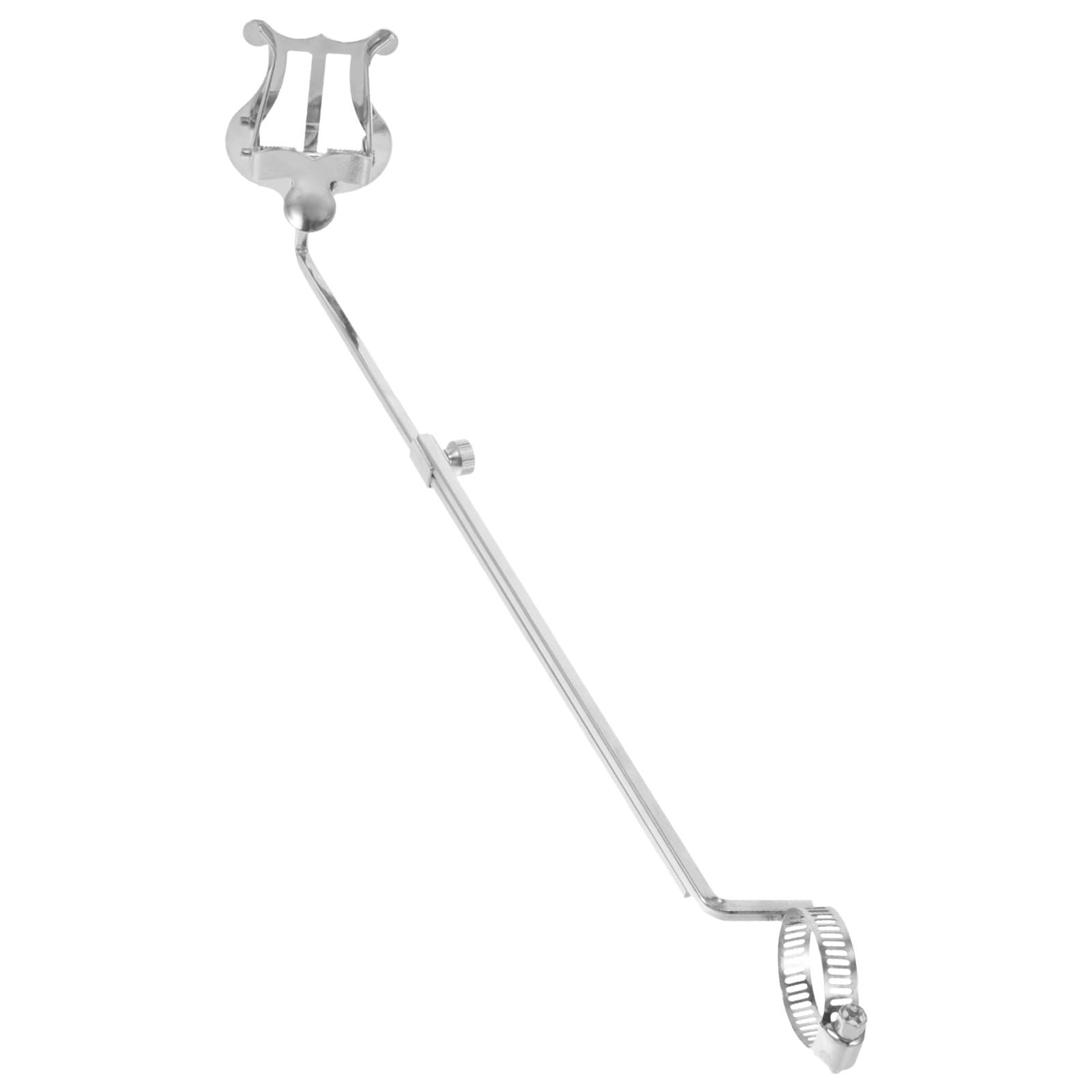 Toddmomy Lyre Angle Réglable pour Flûte Traversière en Fer Argenté Portable Porte-partitions pour Garçon et Filles et Débutants en Musique