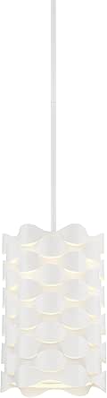 George Kovacs P1301-655-L Coastal Current LED Mini Pendant, Sand White