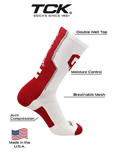 TCK Oklahoma Sooners Perimeter Crew Socks #TOP11