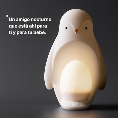 Miniatura 4 de Tommee Tippee Luz Nocturna Portátil 2 En 1 En Forma De Pingüino Con Huevo Luminoso, Brillo Ajustable, Alimentado Por Usb