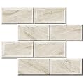 STICKGOO 10-Sheet Backsplash Peel and Stick Subway Tile, Self Adhesive Vinyl Wall Tiles, Stick on Backsplash for Kitchen and Bathroom(Thicker Design)