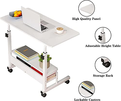 Desk Universal Movable Table Small Spaces Storage Convenient Desk Portable Computer Desk Adjustable Home Office Bedside Home Office Living Room Height Sofa Furniture Desk Size 15.7 * 31.5 Inch #TOP2