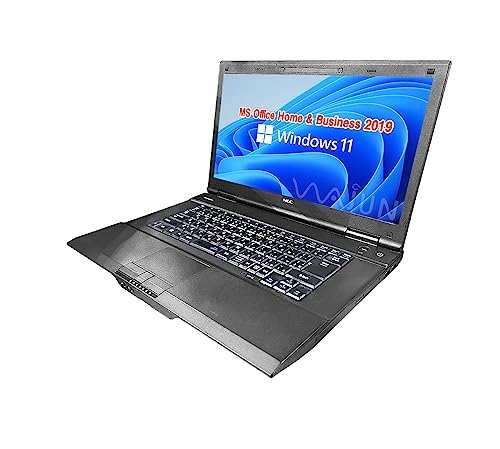 【整備済み品】NEC等 ノートPC VK23等/15.6型/10キー/Win 11 Pro/MS Office H&B 2019/Celeron 2950M/wajunのWIFI/Bluetooth/4GB/1TB SSD