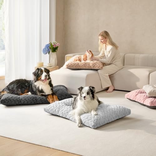 EHEYCIGA Washable XL Dog Beds Large Sized Dog, 44x32 Inch Pet Bed, Grey by EHEYCIGA - Used condition - Image 9