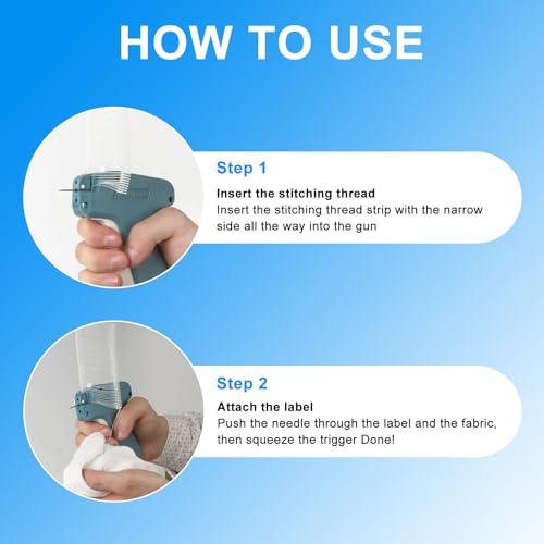 APOMOONS 5000PCS Länge 50mm Etikettierpistole Heftfäden Sicherheitsfäden für Etiketten, Tags for Tagging Weiße Fäden Fadenpistole Etikettierpistole,Kleidung Heftfäden für Etikettierpistole