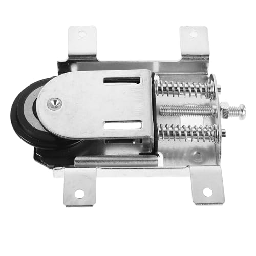 DIYEAH Jeu de Roulettes pour Porte Coulissante D’armoire, Poulies Métalliques Résistantes avec Roulements à Billes, Kit de Remplacement Silencieux pour Portes de Placard, Miroir