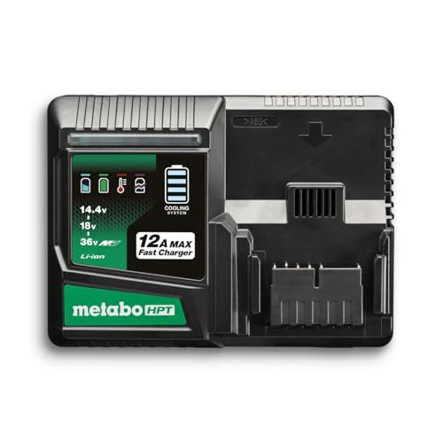 Metabo HPT Quick Charger, 18V/36V, 12.0A, Cooling Fan, USB Port, UC36YSL2
