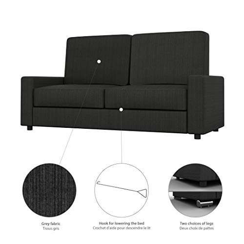 Bestar Versatile Queen Murphy Bed With Sofa And Shelving Units, White #TOP6