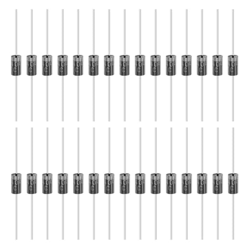 Image of sourcing map 30 Pcs 1N5404 Rectifier Diode, 3A 400V DO-27 Electronic Silicon Diodes for Charger Industrial Power Adapter Supply Inverter Switching Power Supply