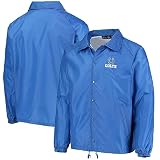 Dunbrooke Men's Royal Indianapolis Colts Coaches Classic Raglan Full-Snap Windbreaker Jacket