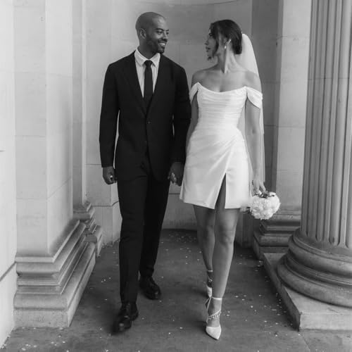 Women's Short Wedding Dress for Bride Simple Mini Guyana | Ubuy