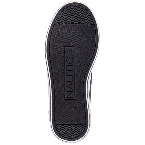 Nautica Kids High-Top Sneakers Youth Boys Lace Up Dress Chukka Boot Little Big Kids-Palar-Black Grey Wool-2 #TOP4