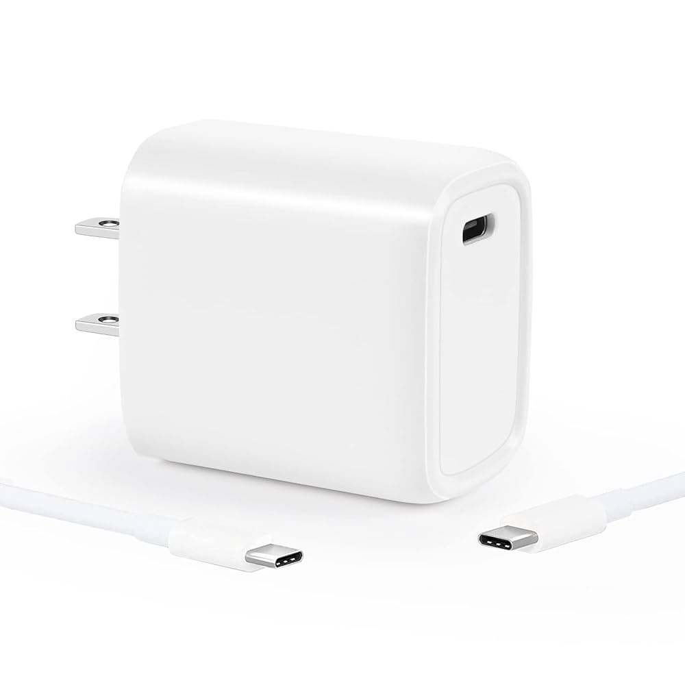 Rvntop IPad Pro Charger And Plug,20W USB C Fast Wall Charger 2M Type C To Type C Charging Cable UK Adapter IPad Pro 12.9''/5/4/3 Gen, IPad Pro 11 3/2/1 Gen, IPad Air 4/5 Gen,Galaxy S22,Note 20,Pixel
