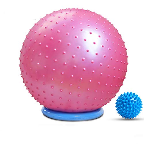 Yoga Ball Thickening Explosion-Proof Ball Child Pregnant Women Weight Loss Weighing Ball Environmentally Friendly Tasteless Pink Yoga Ball 75/85cm (Size : 75cm)