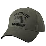 Rothco Vintage Veteran Low Profile Cap Adjustable Cotton Twill, Marines