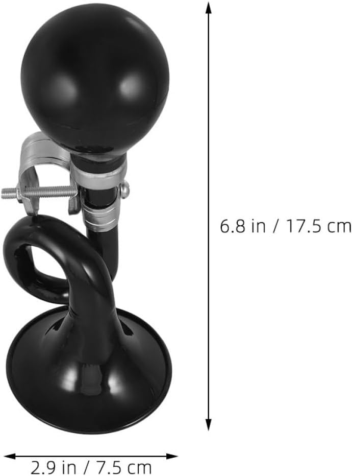 PRETYZOOM 2pcs Bicycle Bell Set Loud Snail Horn for Bikes and Scooters, Black Manual Bike Horn Accessories for ’s Cycling Safety