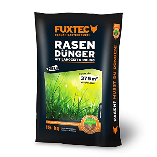 Produktfoto von Fuxtec Rasendünger mit Langzeitwirkung 15 kg - 375 m²,besonders für Golfanlagen,Sportplätze,Zierrasen und Parks&hellip;