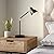 Catalina Lighting 20092-001 Modern Adjustable Desk Light with Power Outlet, Classic Table Lamp for Office, Dorm, or Bedroom, Reading Light Nightstand Lamp, Bulb NOT Included, 20.75", Black
