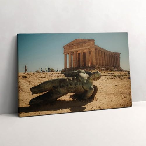 Tableau Photo sur Toile Vallée des Temples Sicile 60x40cm pour Salon