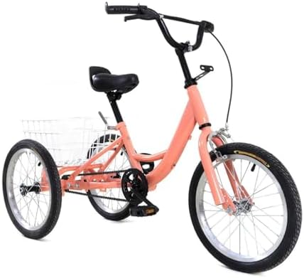 Triciclo de 16 pulgadas para niños, bicicleta de crucero de 3 rue...