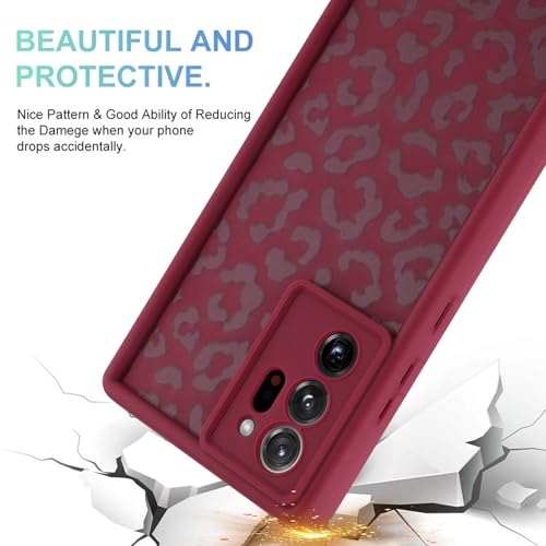 Image of Compatible with Samsung Galaxy Note 20 Ultra Case, Wine Red