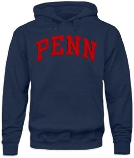 Barnesmith NCAA Unisex Hooded Sweatshirt, Veritas Logo in Tackle Twill Applique