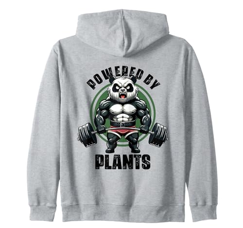 Powered By Plants Gimnasio vegano Levantamiento de pesas Gimnasio Sudadera con Capucha