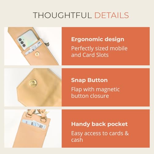 Image of HAMELIN Small Crossbody Mobile Sling Bag for Women |Stylish Phone Pouch with Adjustable Strap |Mobile Purse|Versatile Cell Phone Pouch for Girls | Ideal Gift For Woman
