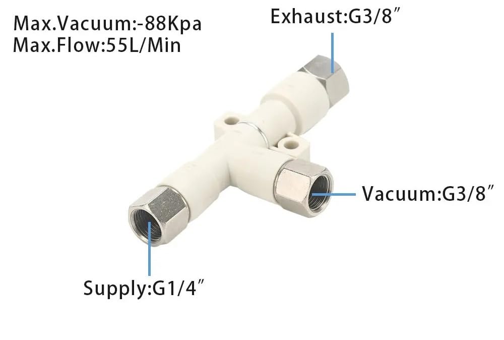 Pneumatic Vacuum Generator Pressure Ejector 05/07/10/13/15 DS DL06/08/10/12(ZH15DS-02-03-03)