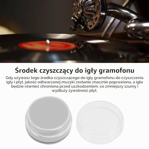 Środek do Czyszczenia Rysika do Igły Gramofonowej Skuteczne Czyszczenie, Przedłużenie żywotności, Akcesoria do Płyt Winylowych Wielokrotnego Użytku Żel Czyszczący Stylus do